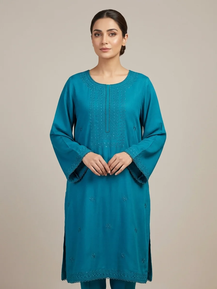 ReemVouge Artical (12) A unique blend of modern silhouettes and traditional Will embroidery on high-quality Marina. - Image 1