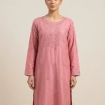 Luxurious Teal Emerald Raw Silk Tunic with Exquisite Pakistani Embroidery